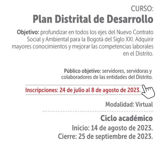 Inscríbete y participa en el curso el cual se llevará a cabo en modalidad virtual con una duración de 15 horas, del 14 de agosto al 25 de septiembre de 2023, inscripciones hasta el 8 de agosto.