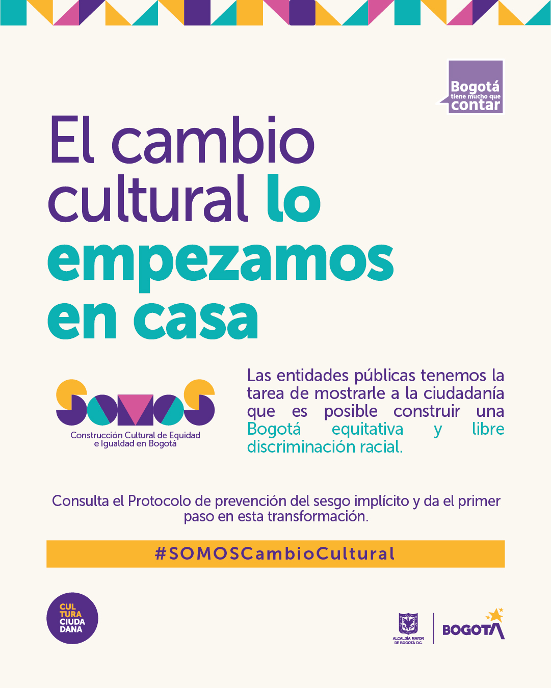 La Secretaría Distrital de Cultura, Recreación y Deporte da a conocer el Protocolo prevención de sesgo racial y promover su implementación.