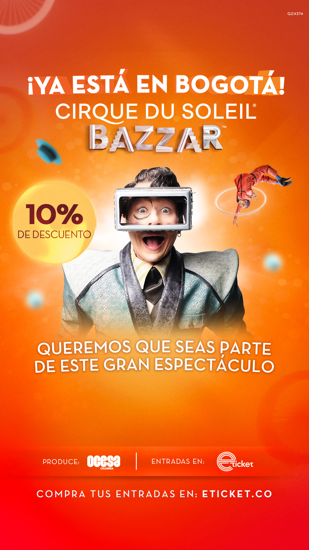 Servidoras, servidores y colaboradores de la SED tendrán el 10% de descuento para el Cirque Du Soleil 