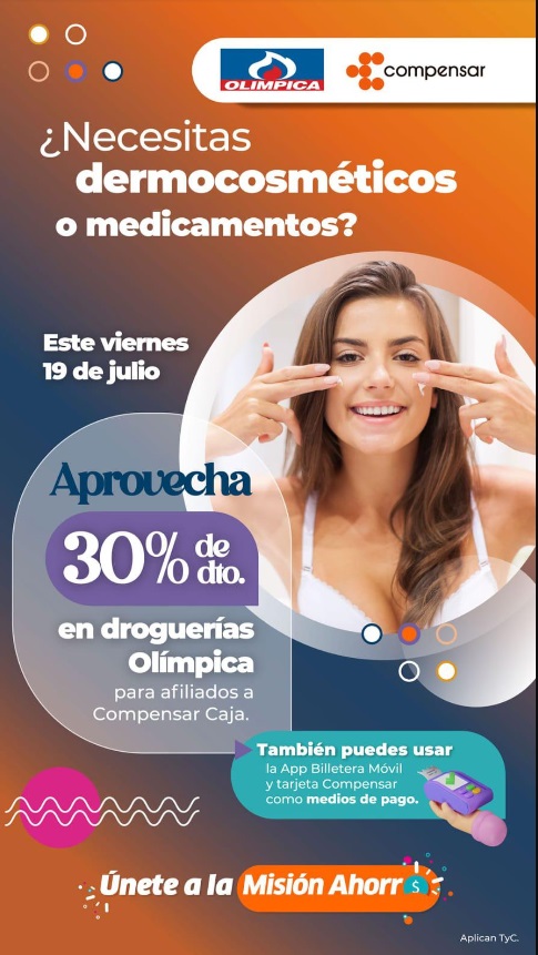 Descuento en Droguerías Olímpica