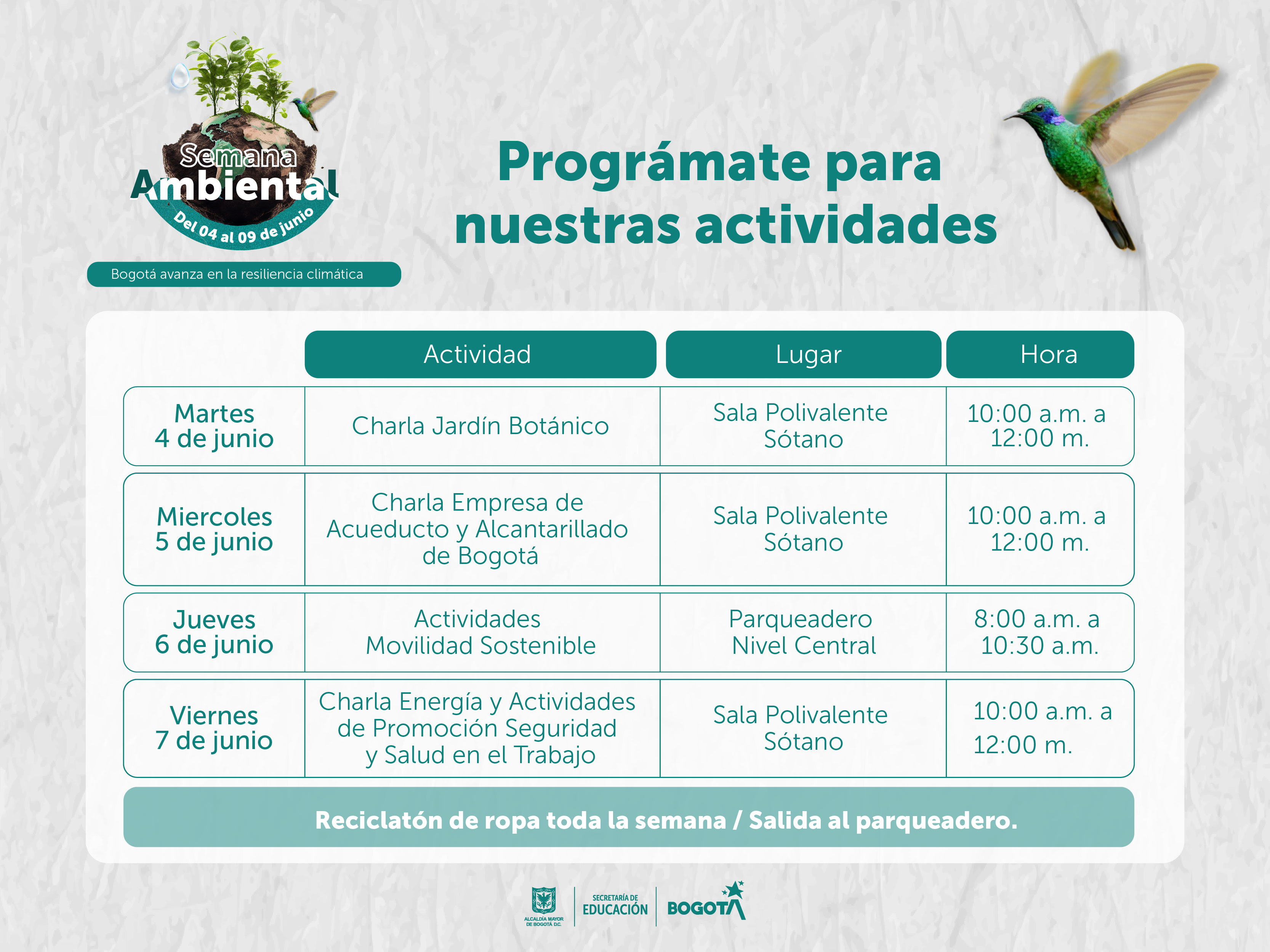 Semana Ambiental - Actividades