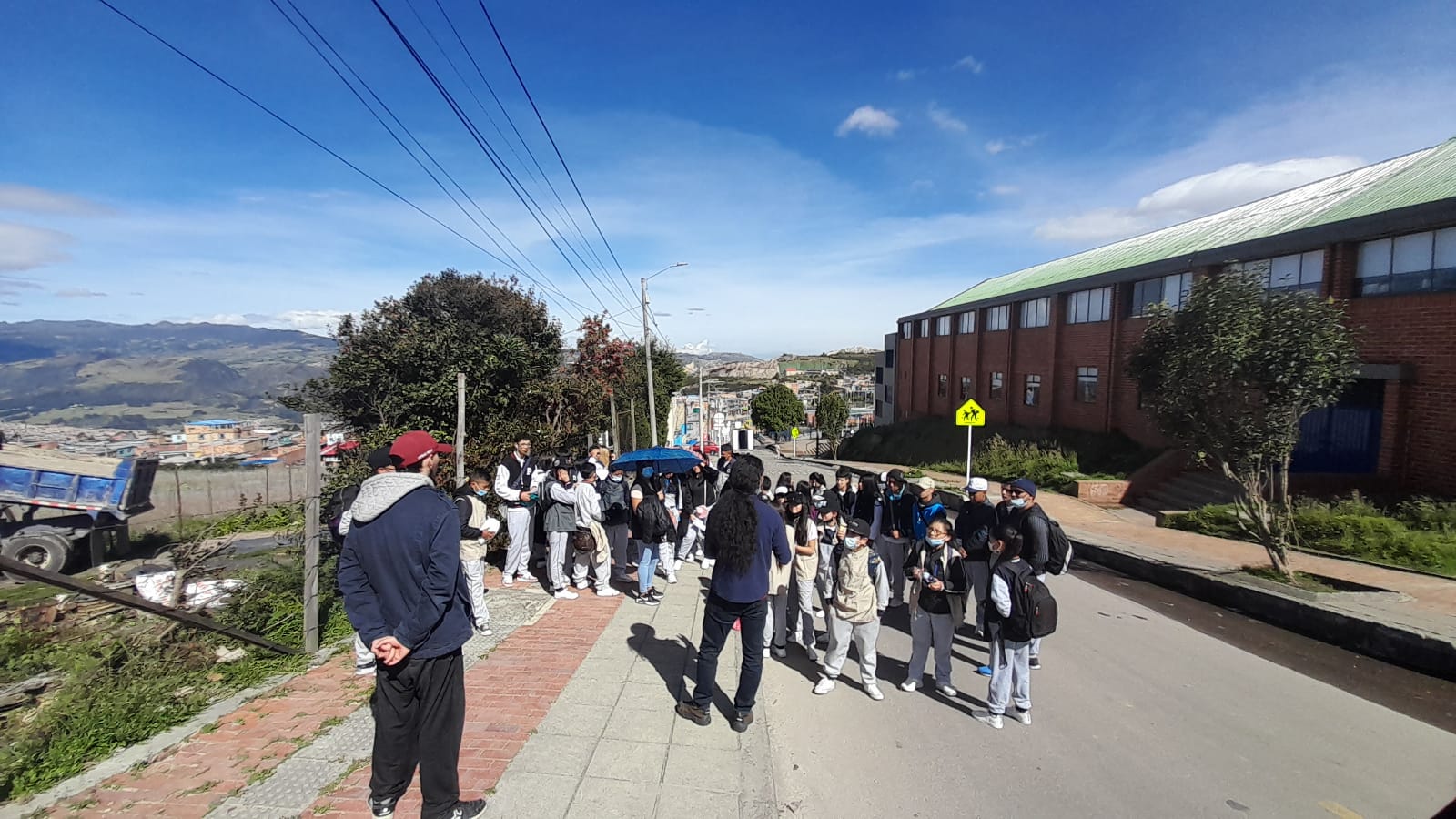 Estudiantes en la calle