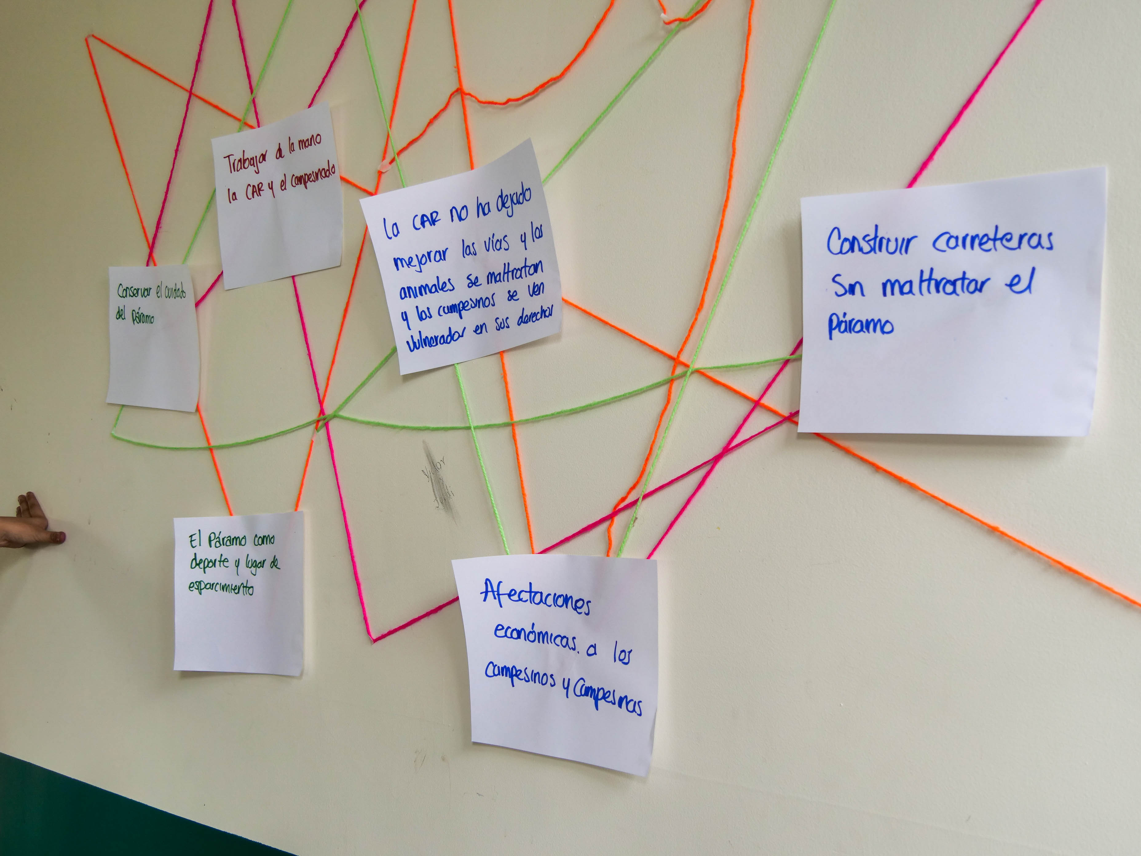 Comisión campesina de Simonu en un viaje al interior de Sumapaz