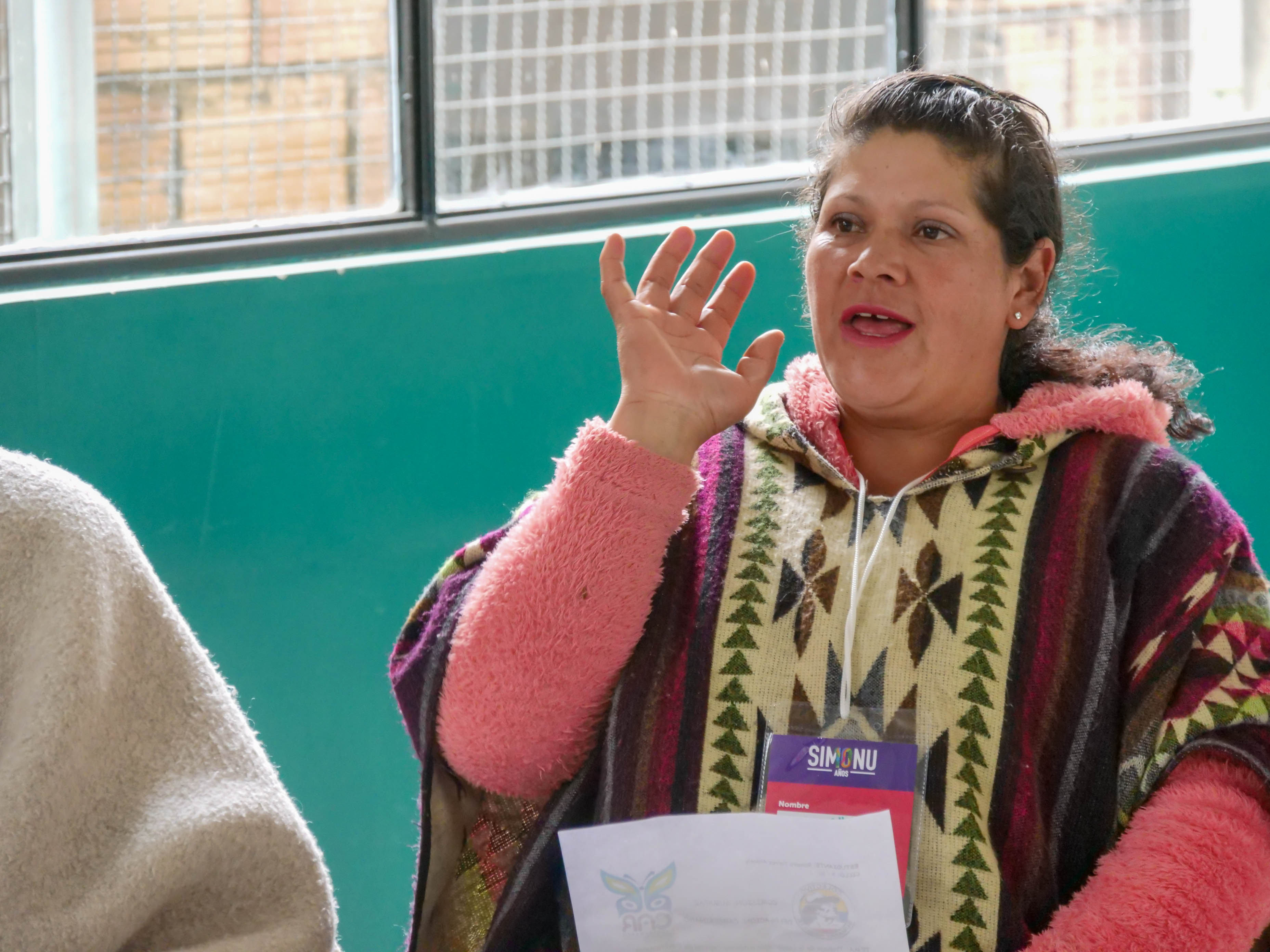 Comisión campesina de Simonu en un viaje al interior de Sumapaz