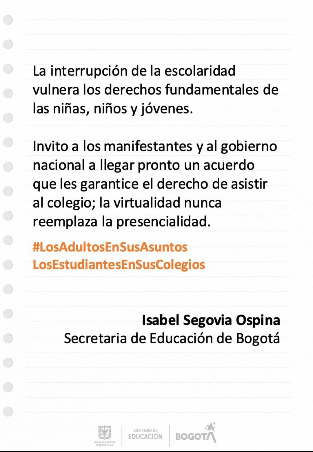 Nota de se secretaria