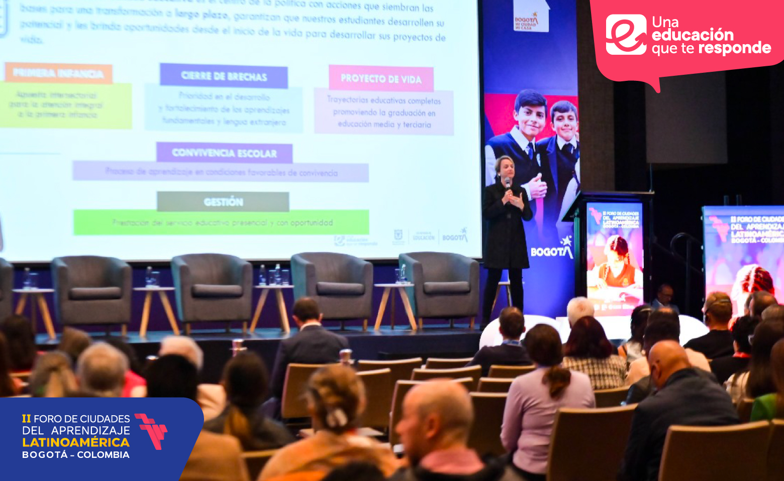 Secretaria de Educación, Isabel Segovia en foro como panelista