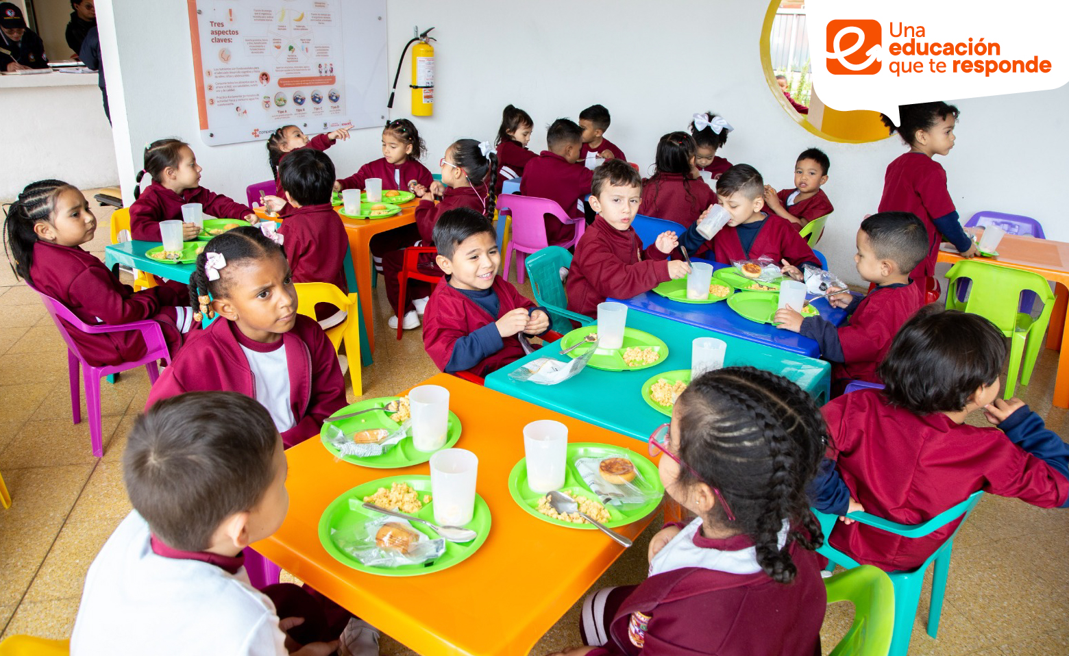 niños con alimentación PAE