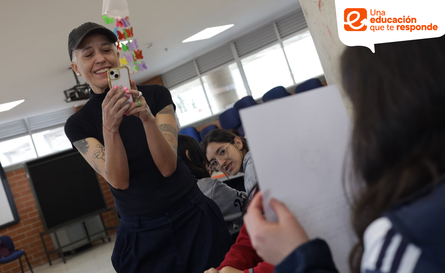 Estudiantes de colegio distrital