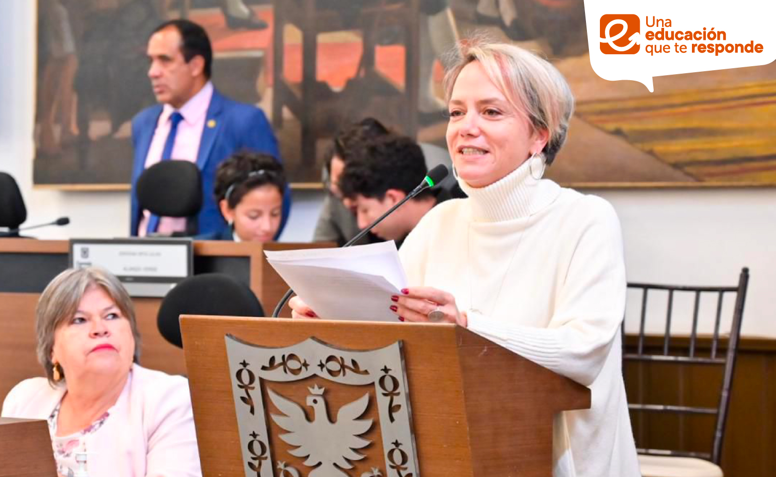 Secretaria de Educación, Isabel Segovia en concejo de Bogotá
