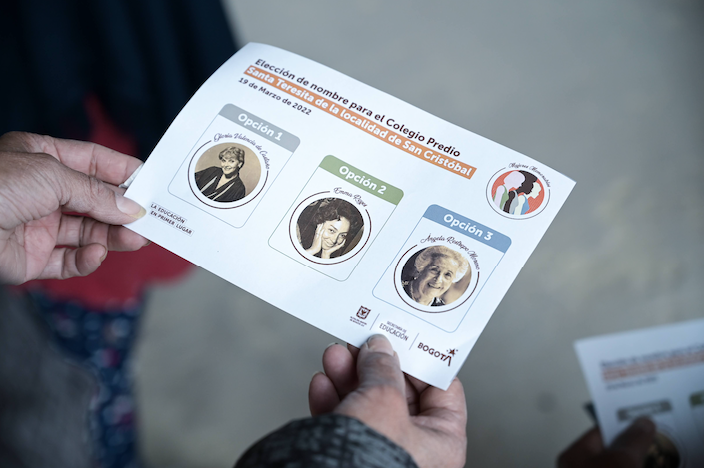 Ahora los nuevos colegios públicos de Bogotá llevan el nombre de ‘Mujeres Memorables’