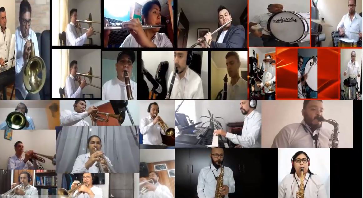 Ensamble profesores bandas de marcha