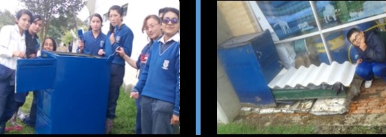 compostador hecho por estudiantes bogotanos